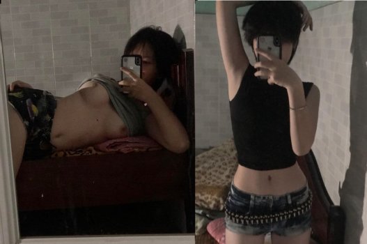 Cảm giác phấn khích bên cô nàng tóc ngắn nóng bỏng