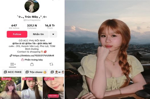 Lộ clip nóng Trúc Mây tiktoker triệu follow